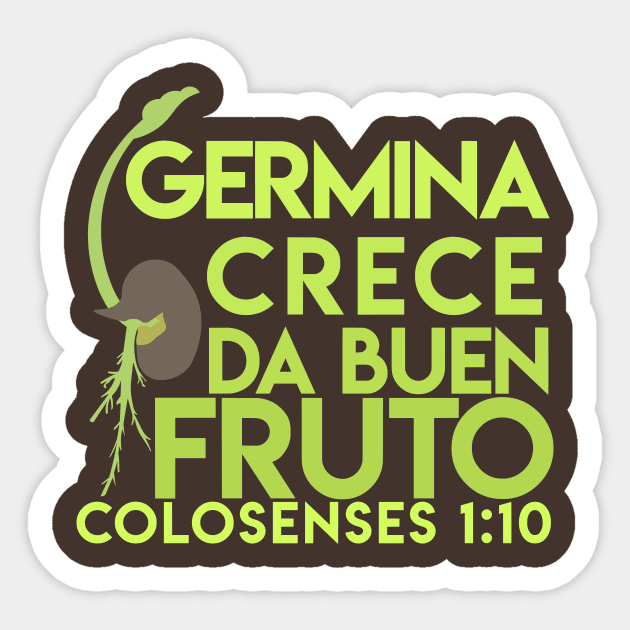 Germina y da Fruto Sticker by SpanglishFaith